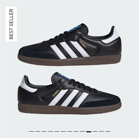 Black Adidas With White Stripes
